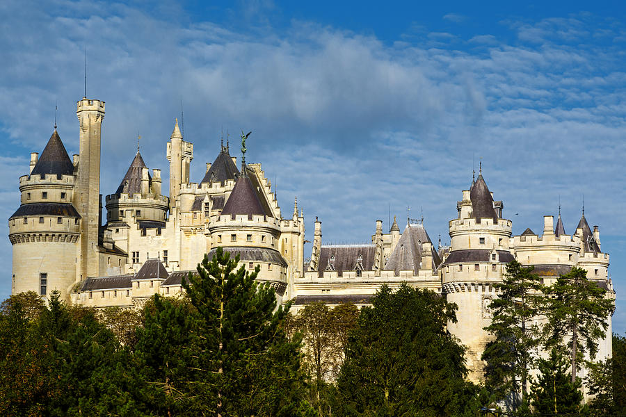 The medieval castle at Pierrefonds, forest of Compiegne, Oise,Picardy,France #1 Photograph by Yann Guichaoua-Photos