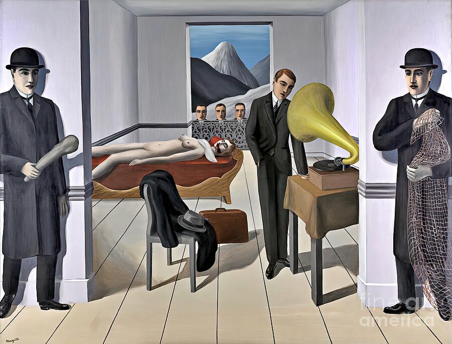 The Menaced Assassin Painting Painting by Rene Magritte The Menaced Assassin Painting Painting by Rene Magritte