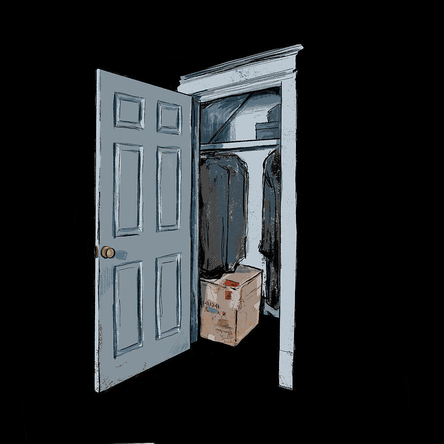 The Monster in the Closet #1 Painting by Hannah Hill The Monster in the Closet #1 Painting by Hannah Hill