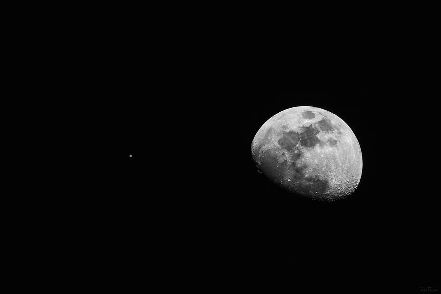 The Moon and Jupiter Photograph by Rick Furmanek