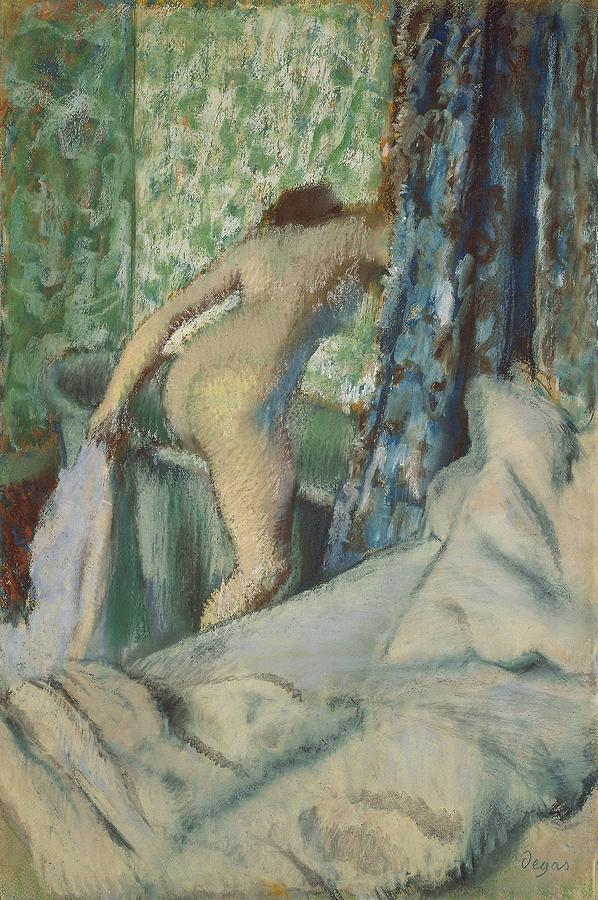 Greek Painting - The Morning Bath #1 by Edgar Degas