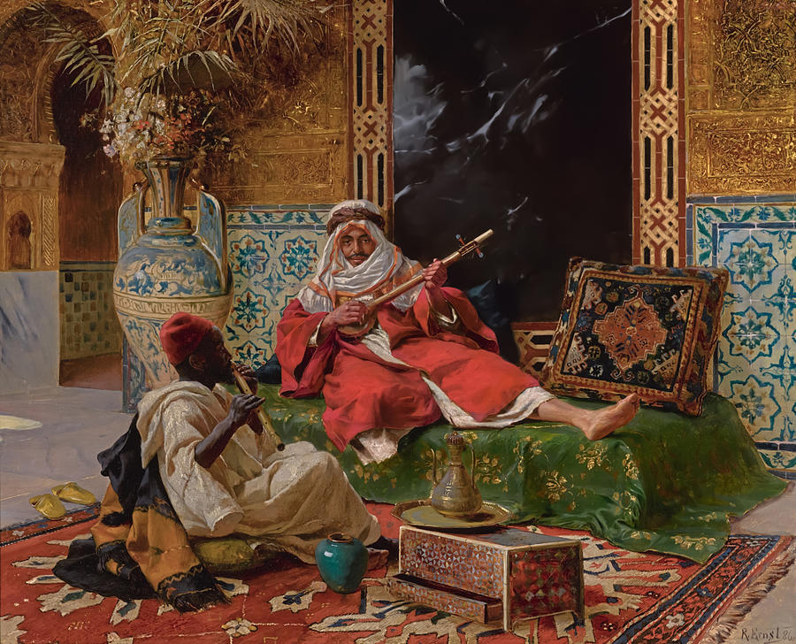 Musician Painting - The Musicians  #1 by Rudolf Ernst
