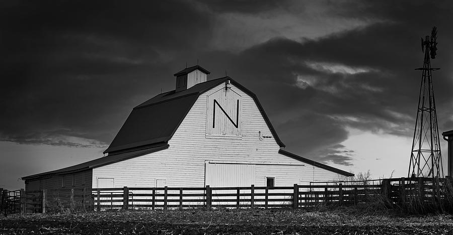 Sunset Photograph - The Nebraska Cornhusker Barn #1 by Mountain Dreams