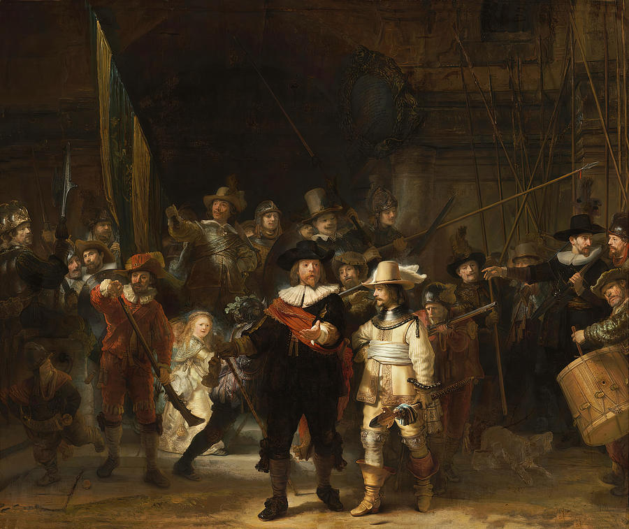 The Night Watch  #2 Painting by Rembrandt Harmenszoon van Rijn