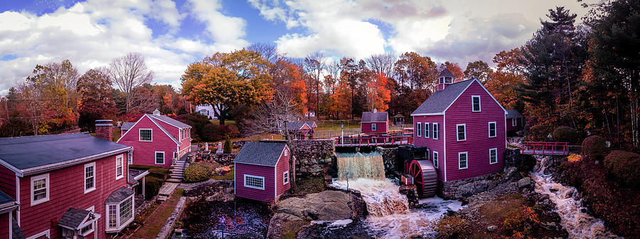 The Old Red Mill Museumn Panorama #1 Photograph by Jeff Folger