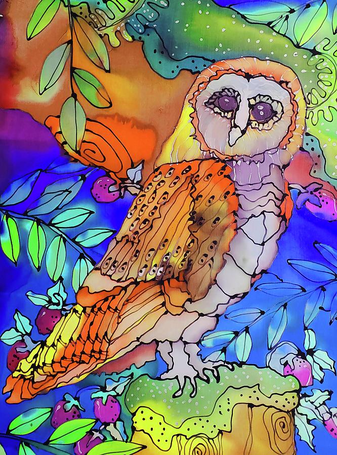 The Owl Painting by Karla Kay Benjamin