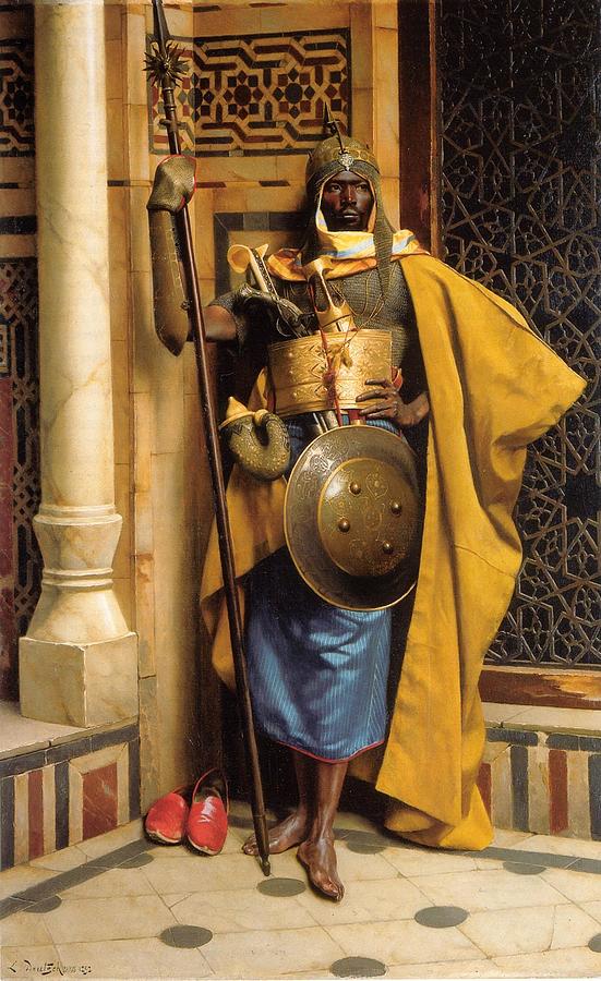 Guard Painting - The Palace Guard #1 by Ludwig Deutsch