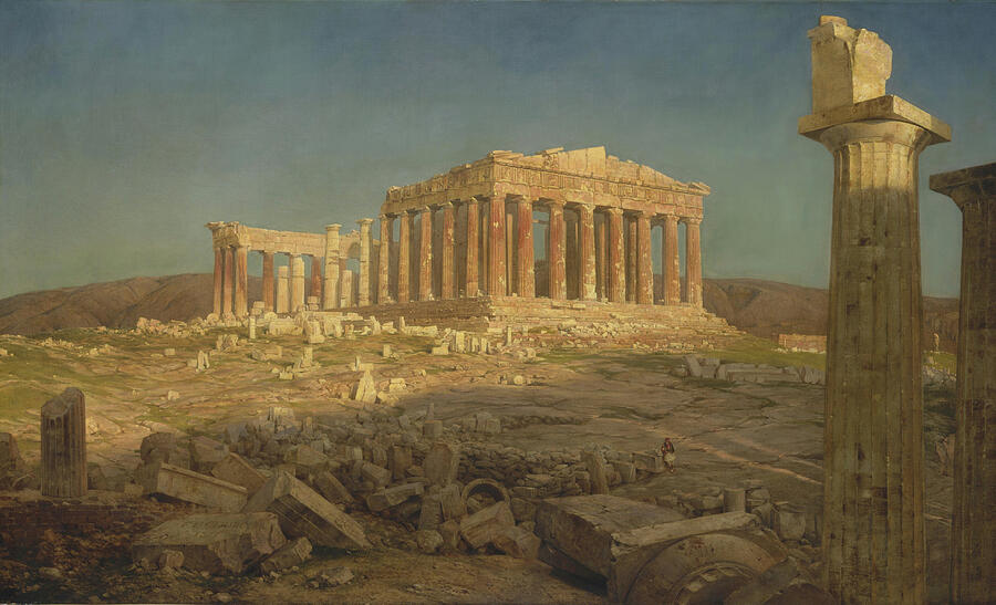 The Parthenon, from 1871 Painting by Frederic Edwin Church