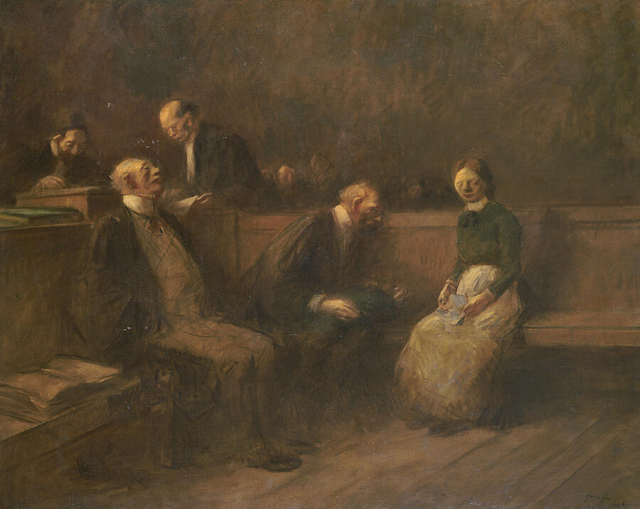 The Petition #1 Painting by Jean-Louis Forain