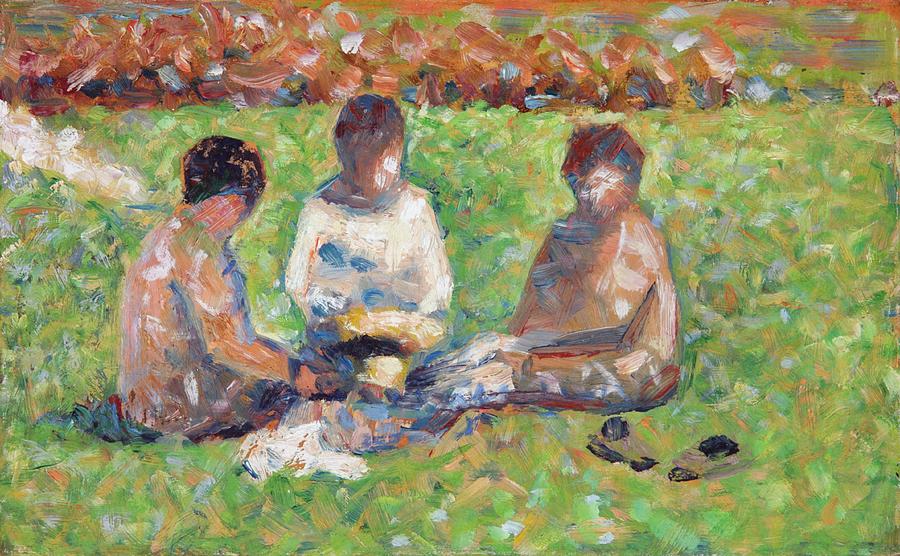 The Picnic Painting by Georges Seurat - Pixels