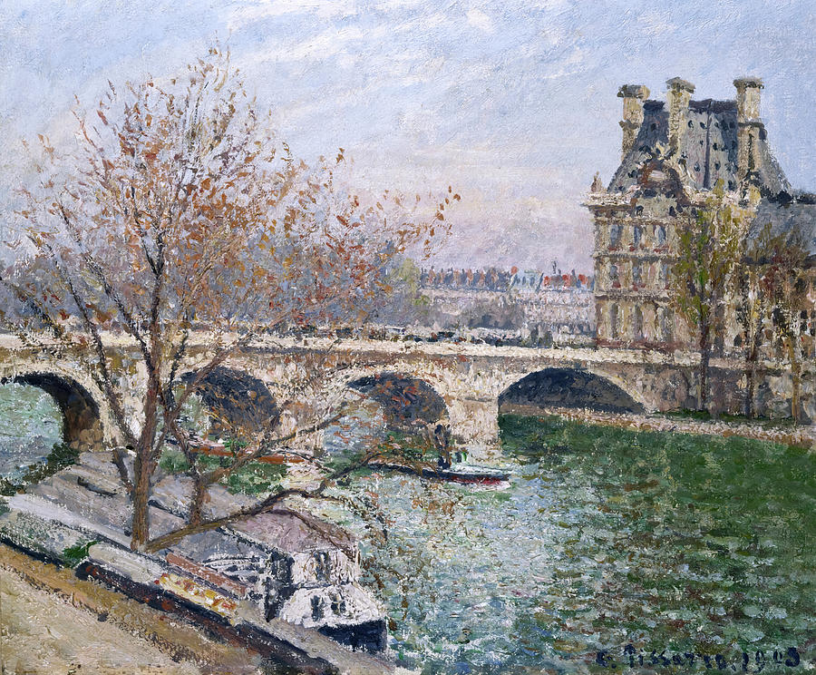 The Pont Royal By Camille Pissarro Painting