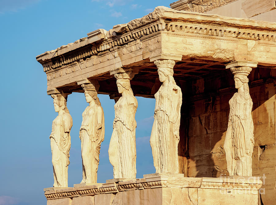 The Porch of the Maidens, Erechtheion, Acropolis, Athens, Attica ...