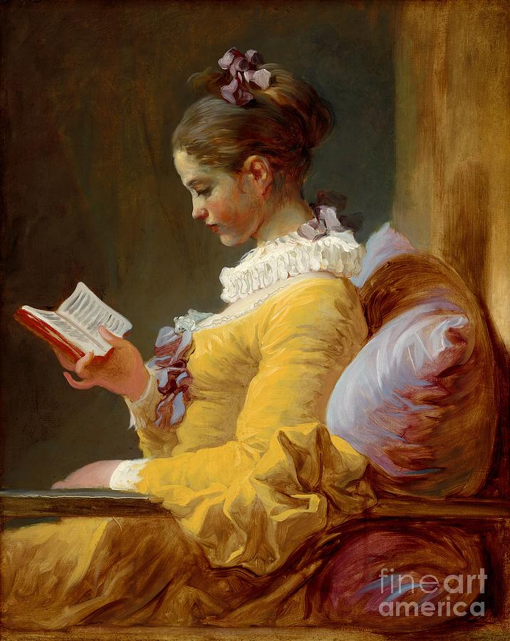 The Reader #3 Painting by Jean-Honore Fragonard