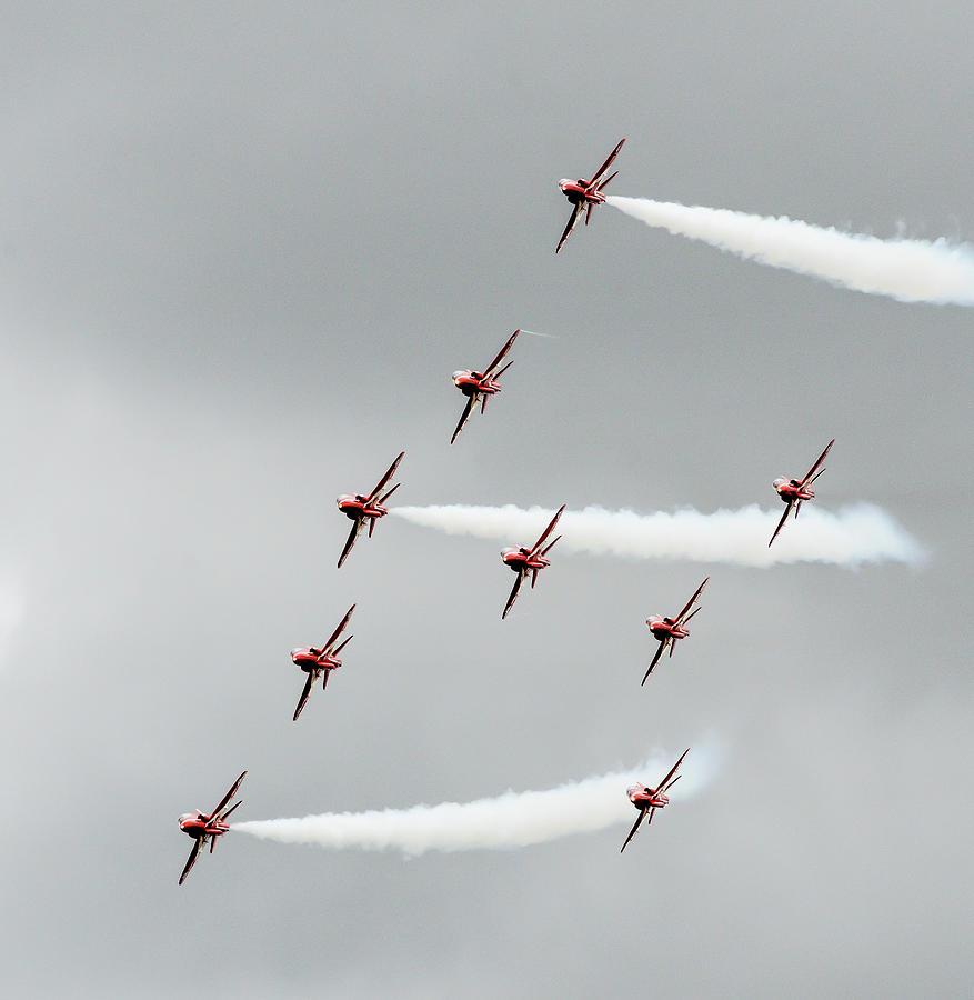 The Red Arrows #1 Photograph by Gordon James