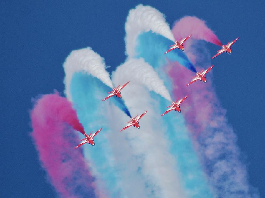 The Red Arrows Over The Top #2 Photograph by Neil R Finlay