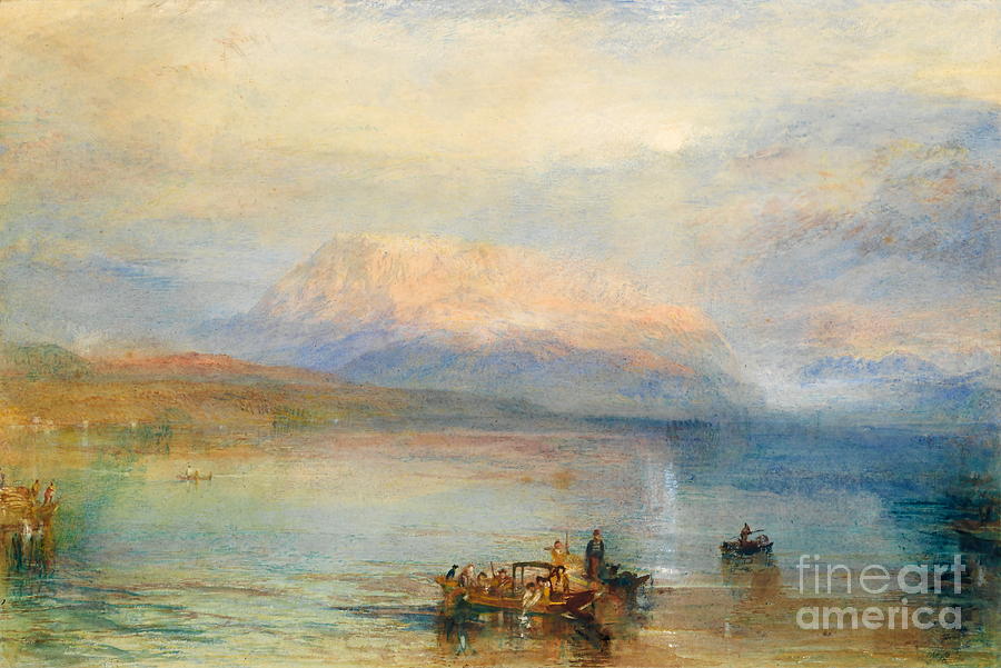 The Red Rigi #1 Painting by William Turner