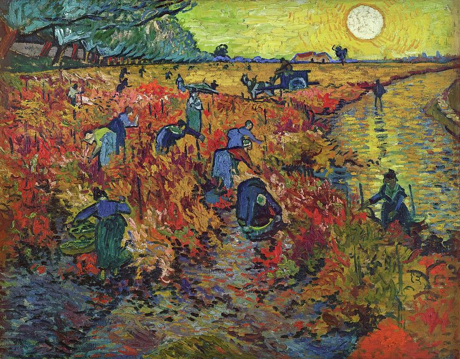 Vincent Van Gogh Painting - The Red Vineyard #1 by Vincent van Gogh