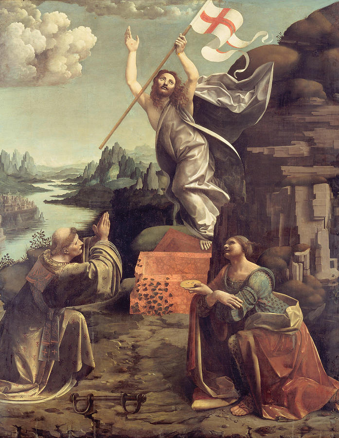 Giovanni Antonio Boltraffio Painting - The Resurrection of Christ  #1 by Giovanni Antonio Boltraffio