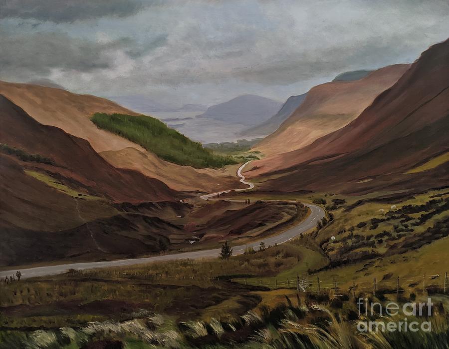 The Road to Loch Maree Painting by Deborah Bergren