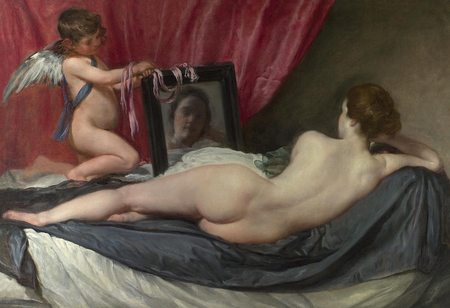 Barcelona Painting - The Rokeby Venus #1 by Diego Velazquez