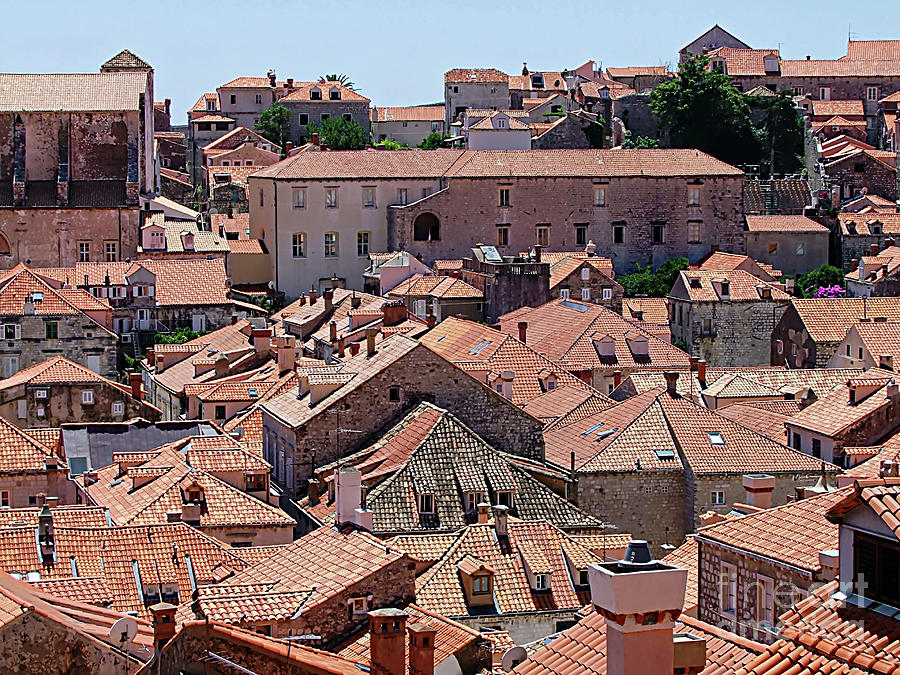 The rooftops of Dubrovnik #1 Digital Art by Joseph Hendrix
