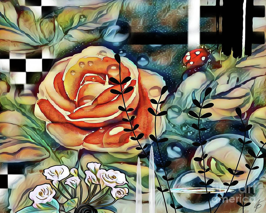 The Rose  Mixed Media by Jennifer Page
