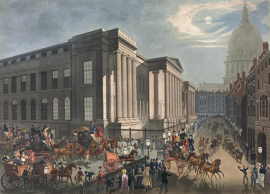The Royal Mails Starting From The General Post Office Painting