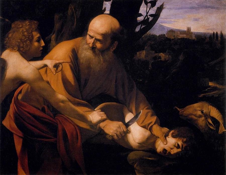 The Sacrifice of Isaac #2 Painting by Caravaggio