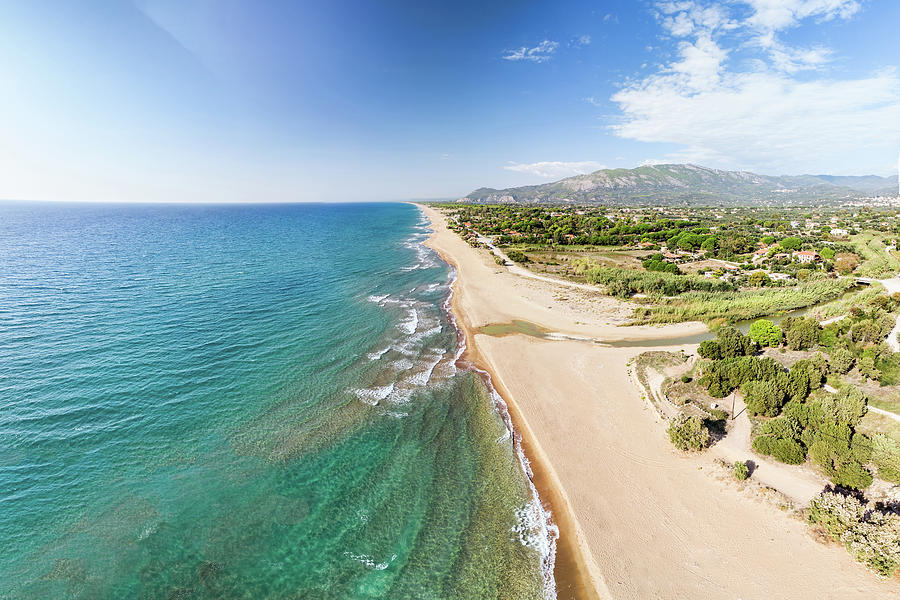 The sandy beach Zacharo in Ilia, Greece #1 Photograph by Constantinos Iliopoulos