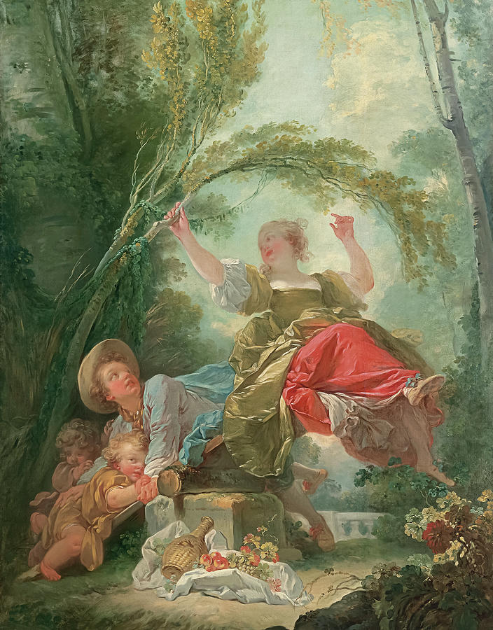 The See-Saw #2 Painting by Jean-Honore Fragonard