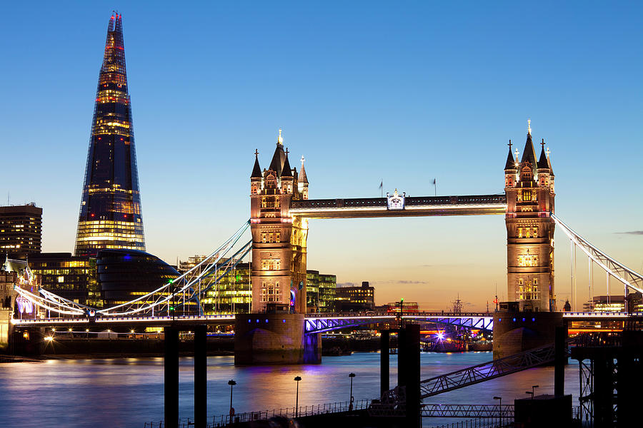 The Shard and Tower Bridge Photograph by Miles Ertman - Fine Art America