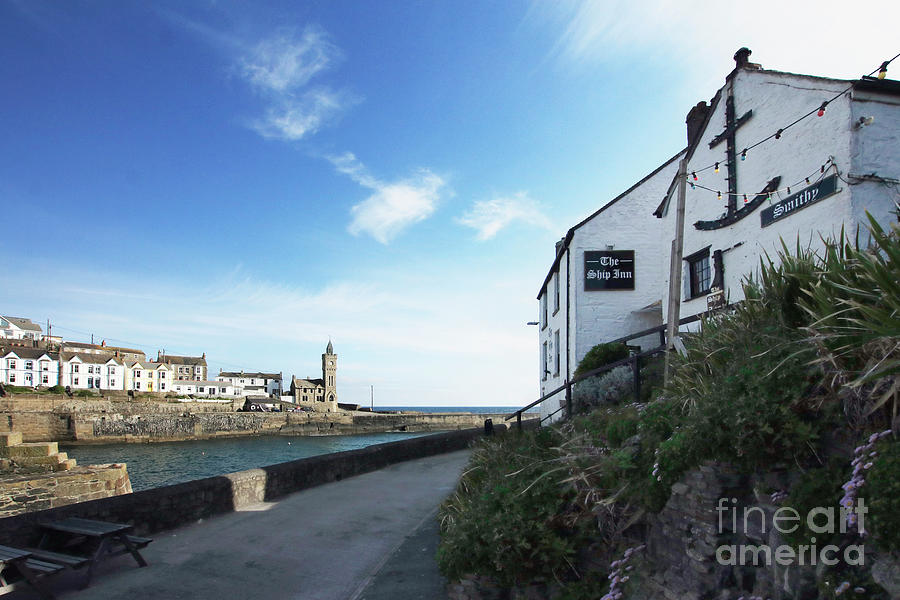 The Ship Inn and Instiute Porthleven Photograph by Terri Waters