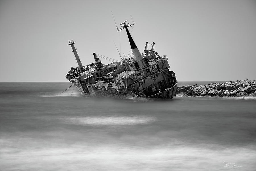 The shipwreck of Peyia, Cyprus #1 Photograph by Alkis Dimitriou - Fine ...