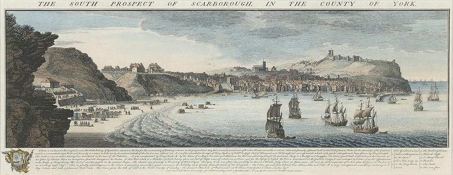 The South Prospect of Scarborough Drawing by Samuel and Nathaniel Buck ...