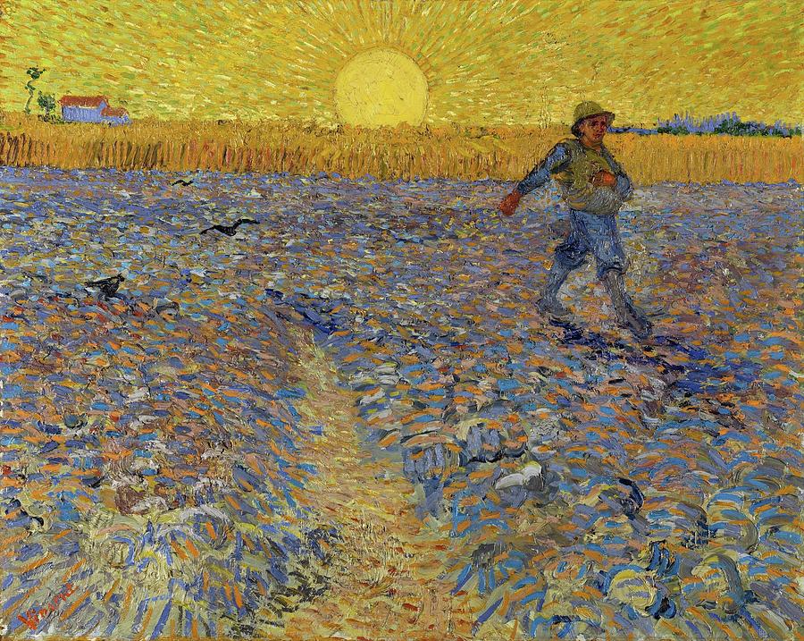 Vincent Van Gogh Painting - The Sower 1888 #1 by Vincent van Gogh