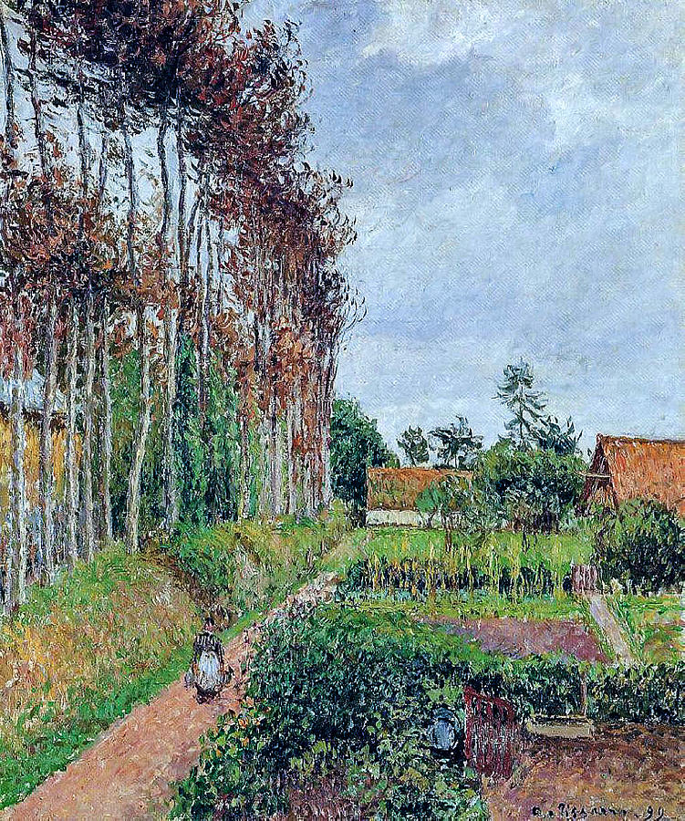 The Steading of the Auberge Ango Varengeville 1899  by Camille Pissarro 1830  1903 #1 Painting by Artistic Rifki