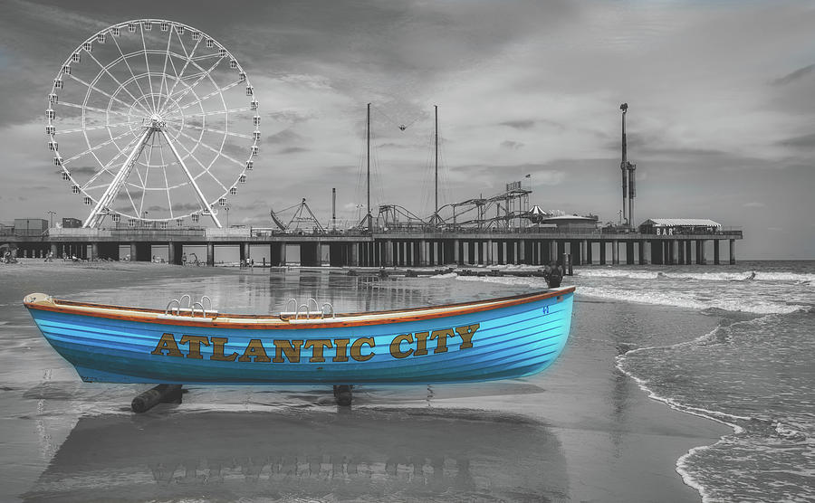 The Steel Pier and Boardwalk, Atlantic City #1 Photograph by Mountain Dreams