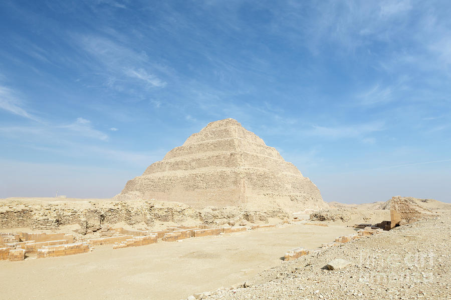 The stepped pyramid of Djoser, Saqqara, Egypt Photograph by Roberto ...