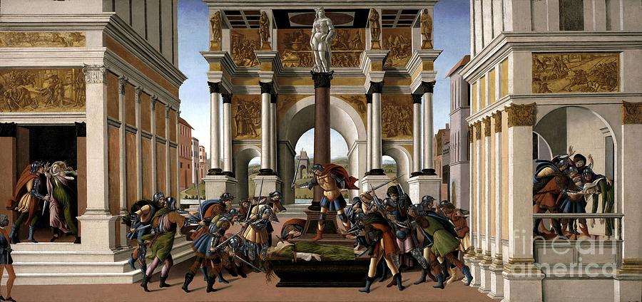 The Story of Lucretia #1 Painting by Sandro Botticelli
