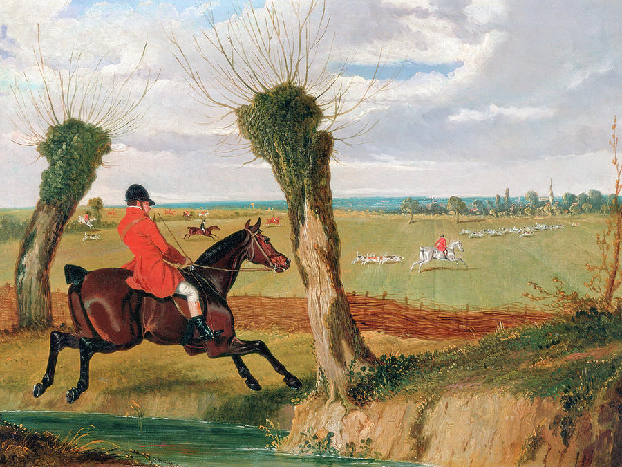 Animal Painting - The Suffolk Hunt, Full Cry #1 by John Frederick Herring