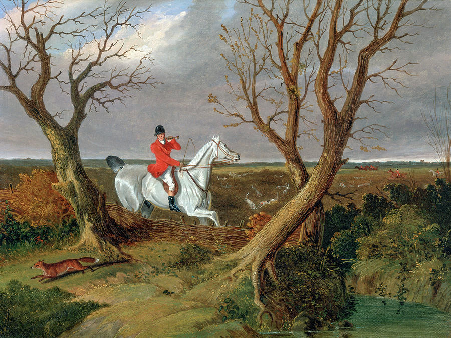 The Suffolk Hunt, Gone Away #1 Painting by John Frederick Herring