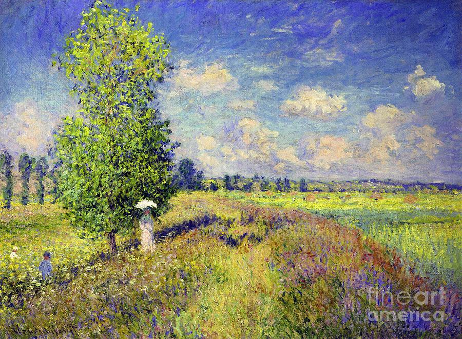 The Summer, Poppy Field #1 Painting by Claude Monet