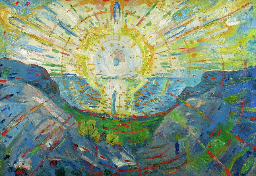 Edvard Munch Painting - The Sun, 1912 #1 by Edvard Munch