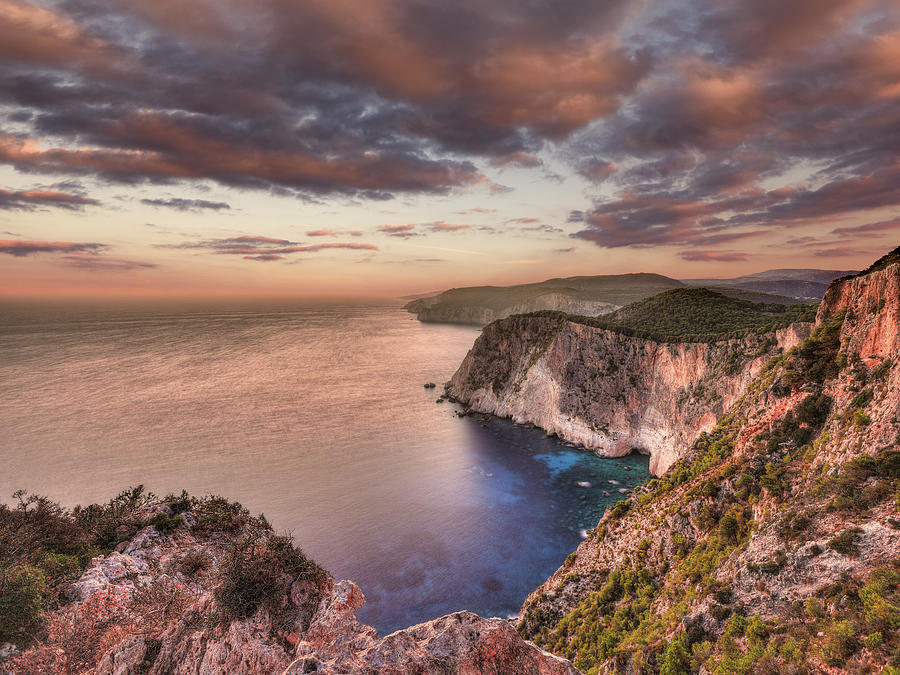 The sunset at Keri in Zakynthos, Greece #1 Photograph by Constantinos Iliopoulos