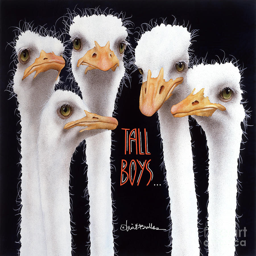 Ostrich Painting - The Tall Boys... #1 by Will Bullas