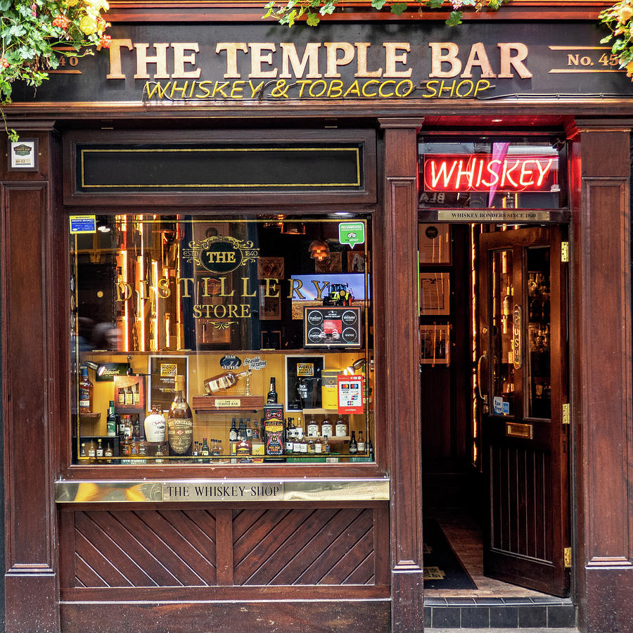 Tobacco Photograph - The Temple Bar Whiskey and Cigar Shop - Dublin #1 by Barry O Carroll