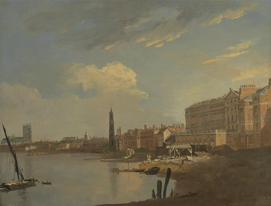 William Hodges Painting - The Thames and the Adelphi  #1 by William Hodges