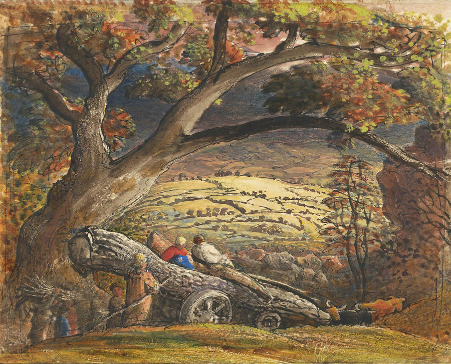 Samuel Palmer Painting - The Timber Wain  #1 by Samuel Palmer
