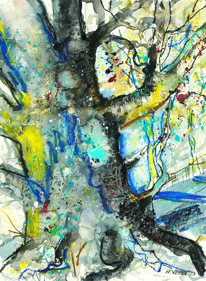 The Tree #1 Mixed Media by Nataliya Vetter