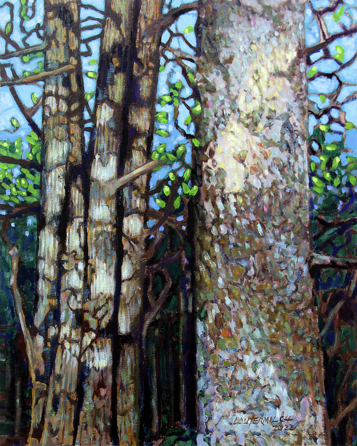 The Trees of Life #1 Painting by John Lautermilch